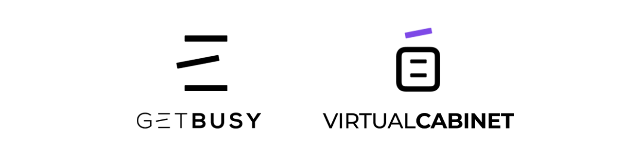 The GetBusy and the VC logos side by side